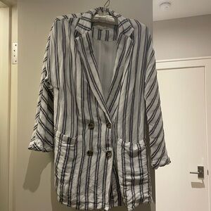 Anthropologie Pilcro Linen Blazer